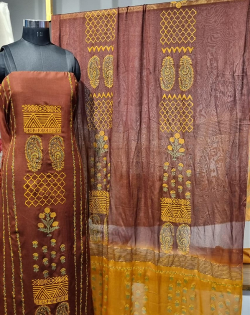 Heritage Brown Unstitched Suit - Image 4